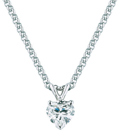 diamond heart necklace