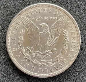 morgan silver dollar back