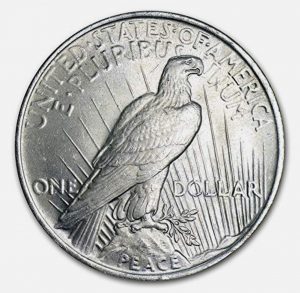 peace silver dollar back