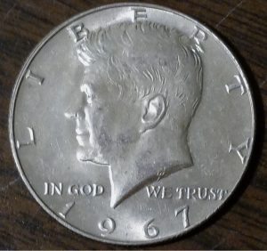 kennedy silver dollar coin