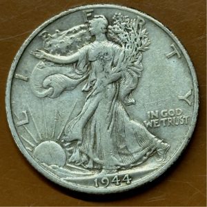 walking liberty silver dollar front