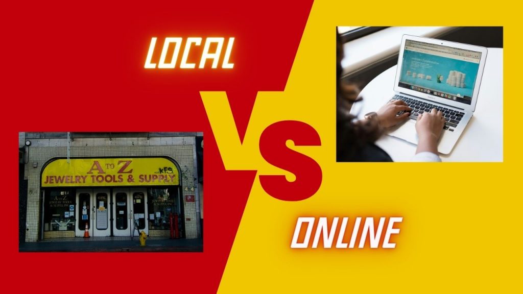 selling gold locally vs online