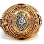 us army air forces gold & diamond ring