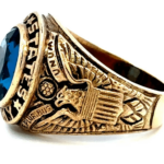 e pluribus unum - us army side view of gold ring