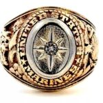 us marines iwo jima 10k gold ring