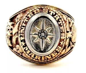 us marines iwo jima 10k gold ring