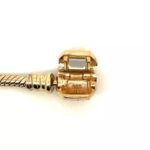 clasp of gold charm bracelet