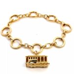 tiffany & co cable car gold charm